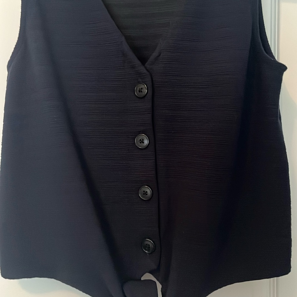 Jcrew front tie sleeveless top